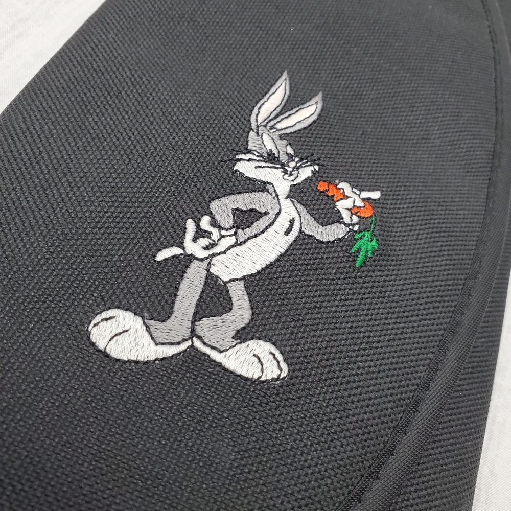 Bugs Bunny Black Travel Easy Access Case Mak Passport 1995 Looney Tunes